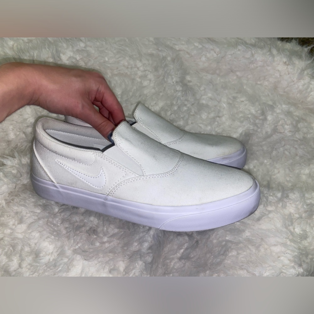 White Nike Slip On Sneakers